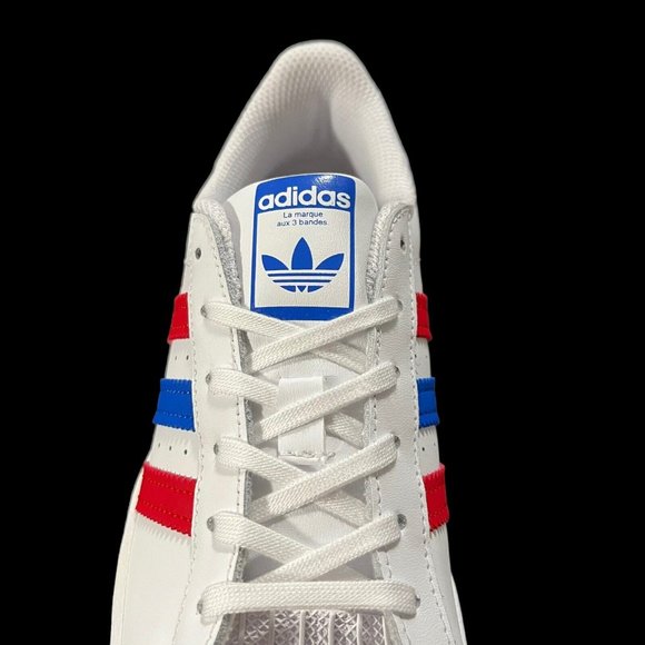 adidas Originals Superstar Boys Casual Sneaker Size 3 White Multi Lace Up - Picture 15 of 16